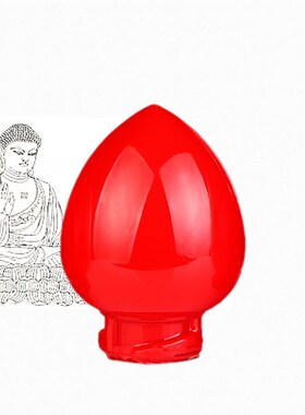 速发佛具仙家财神灯波灯灯罩电灯实用灯罩配件佛前灯供灯玻璃灯罩