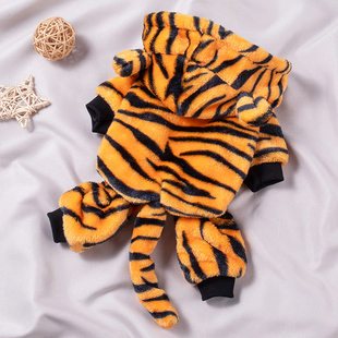 速发虎服猫咪搞笑暖衣装四脚衣秋冬季幼猫英短泰迪冬天保老服