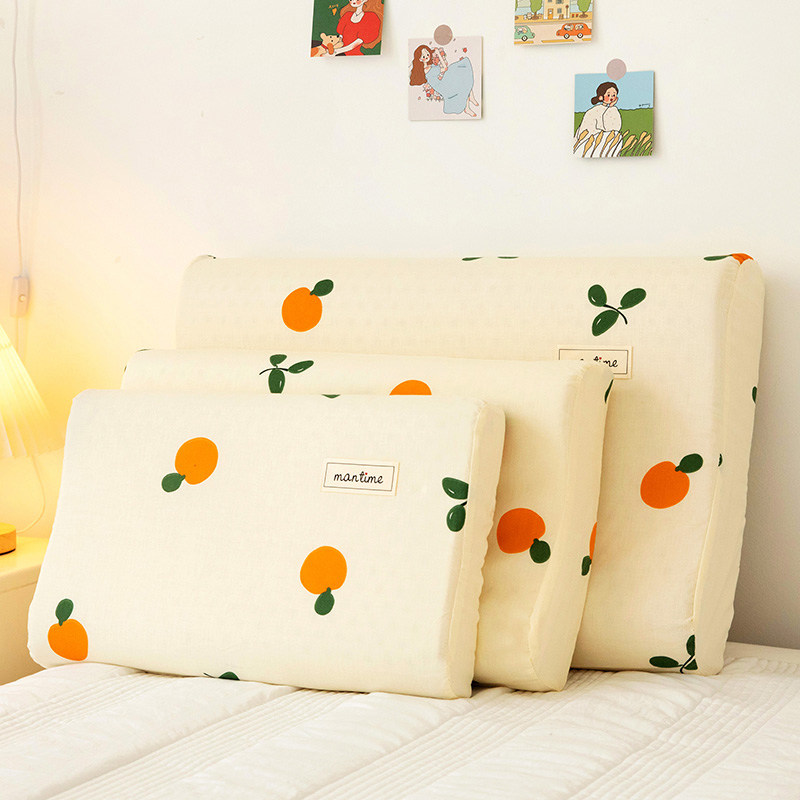 速发A类全棉乳胶枕套48x74一对装枕头套100纯棉儿童枕芯内胆套一