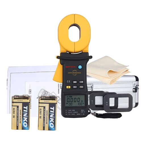 极速。钳形d接地电阻测试仪数字摇表防雷避雷测试仪MS201钳形接地