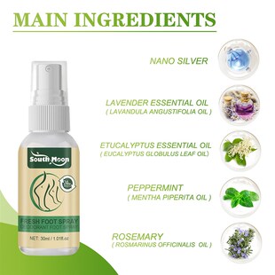 Fresh 极速Deodorant Spray RemovVal Anti Shoe Foot Odor