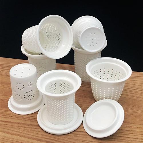 极速潘璃茶壶陶瓷茶杯过滤t网配件陶瓷内胆茶隔茶漏滤茶器茶水分