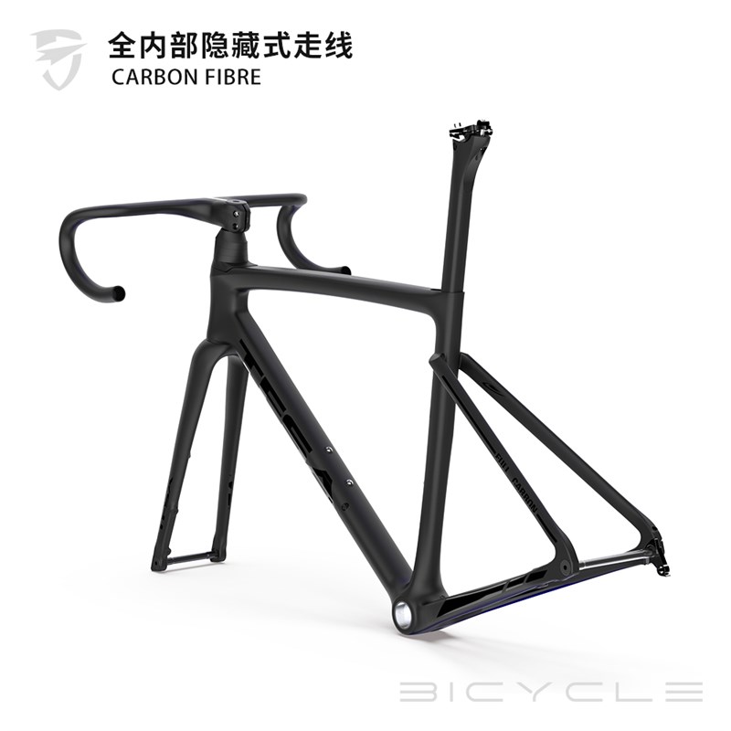 极速私摸2022全内线碟煞碳纤维车架公路自行车框Y架走内线送腕