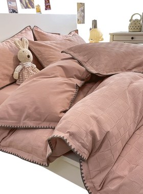 水洗棉被套单件100全棉宿舍单人被罩150x2J00x230被单220x240