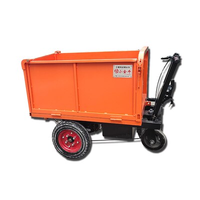 极速手推三门电动灰斗p车 三边门可拆加厚大电机承载力强养殖运料