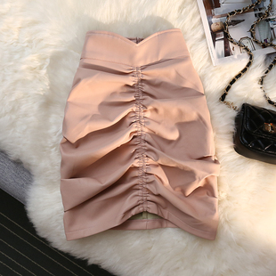 极速Women New line Winter Waist Autumn Skirts Leather High