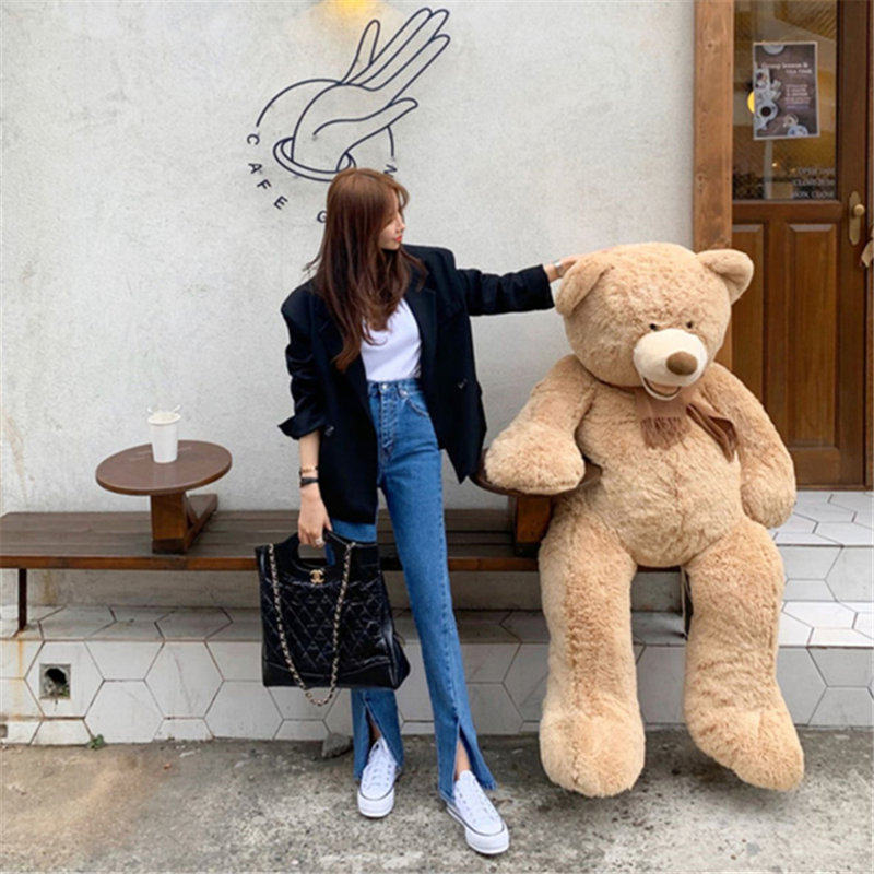 极速Blue Setwear Split Jeans 2021 High Quality Stylish .Fash