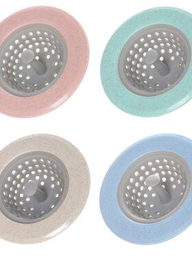 新品Silicone Wheat Sptraw Kitchen Sink Strainer Bathroom Sho