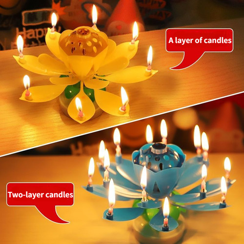 新品For Birthday Cakes Cool Birthday CandlesLotuSs Candle Ro