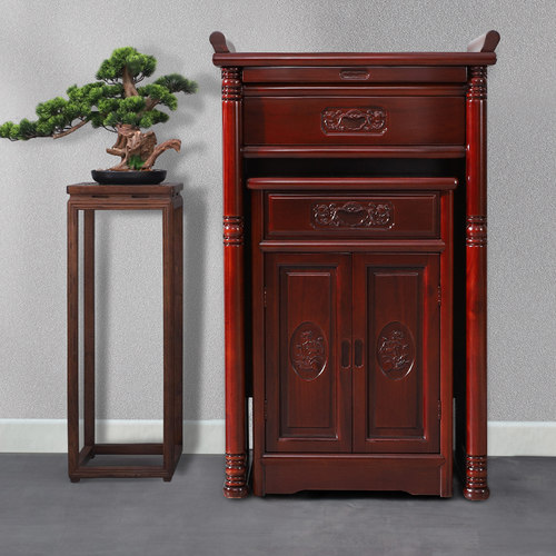 极速供桌家用神台柜m佛台佛龛香案实木新中式财神爷观音供奉台佛