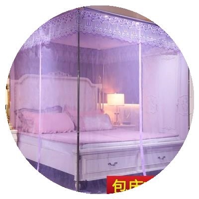 极速澳蚊帐1e.8m床家用1.2/1.5m2米纹账单人支架杆落地三开门欧式