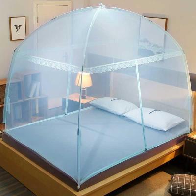 极速蒙古包蚊帐g1.8m床1.5双人家用有底支架1.2米床单人学生宿舍