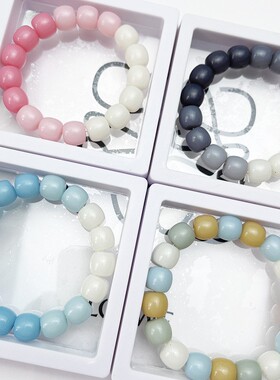 极速厂家直销菩提念珠手串树脂渐层女H学生手錬闺蜜饰品不掉色串