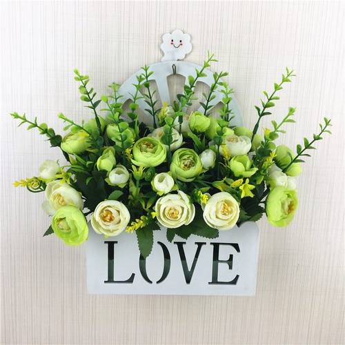 极速。超市客厅h花架壁挂花篮墙面学生卧室冰箱柜门后装饰品整体