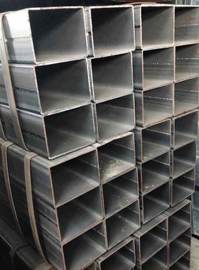 极速爆品镀锌方通 j黑方管 矩形管零割 加工定制 80140 60120 100
