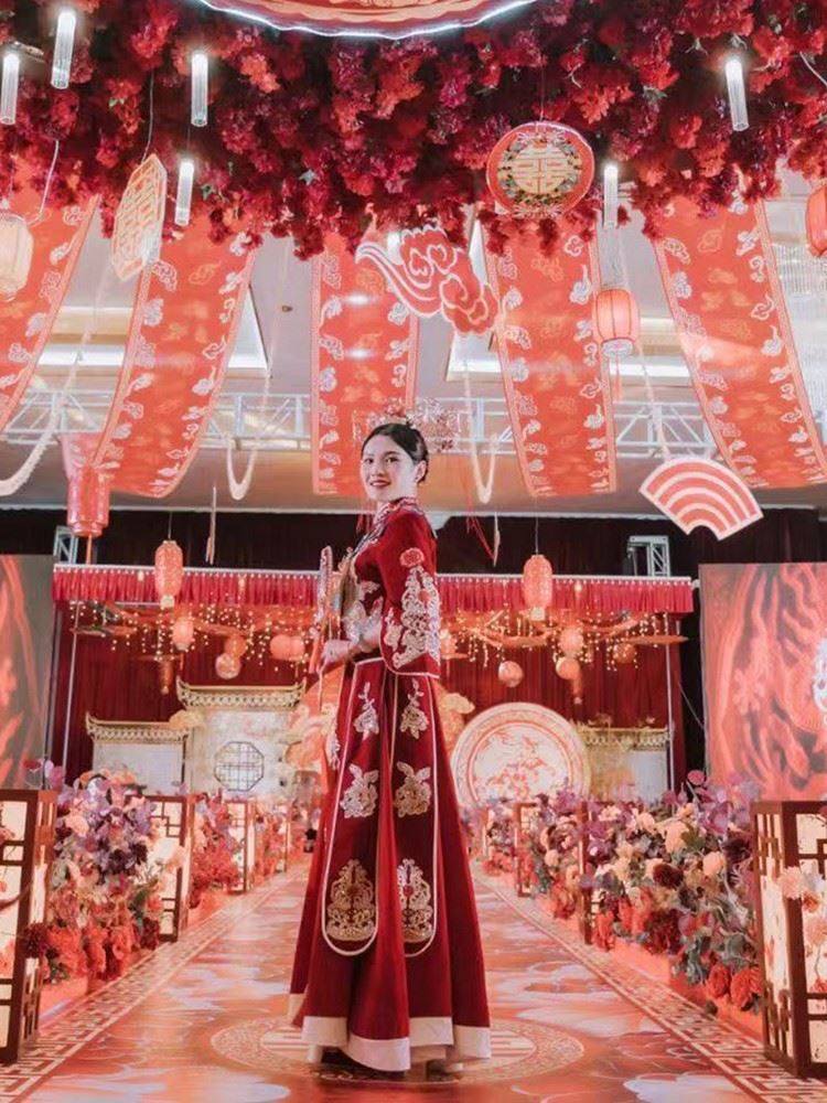 极速。纱幔装饰防水布料s婚庆背景吊顶红色古风婚礼屋顶直播中式,五金/工具,水表,淘宝优惠券,粉丝福利购,淘宝优惠卷