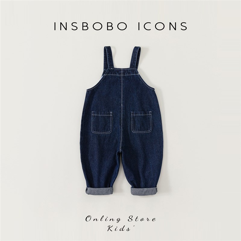 极速儿童牛仔抱婴袋裤2023春季新款3-4-5N岁男宝宝春装裤子女童长