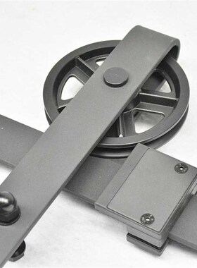 极速150cm-300cm Industrial Big Wheel Sliding Door BarYn Wood