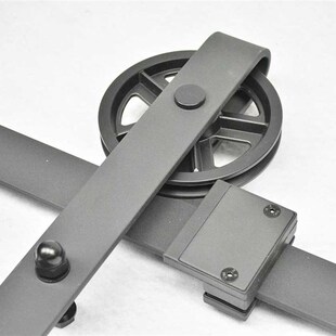 极速150cm-300cm Industrial Big Wheel Sliding Door BarYn Wood