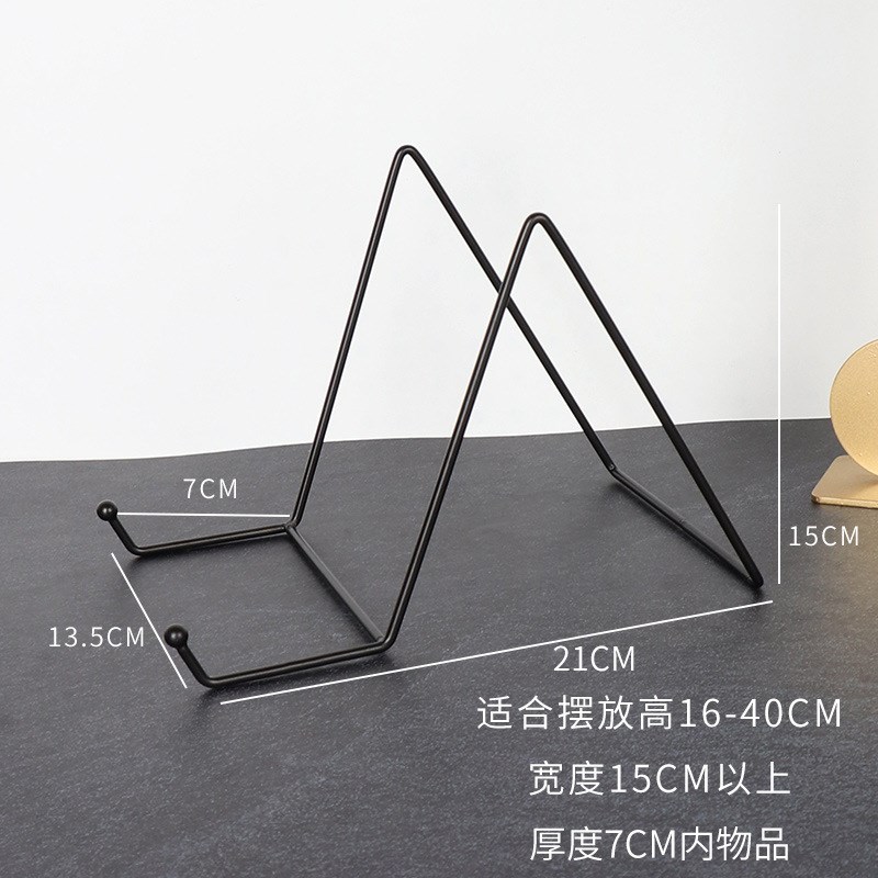 极速装饰摆饰陶瓷盘子支架展示架钟D表托架挂盘相框托赏盘铁艺支