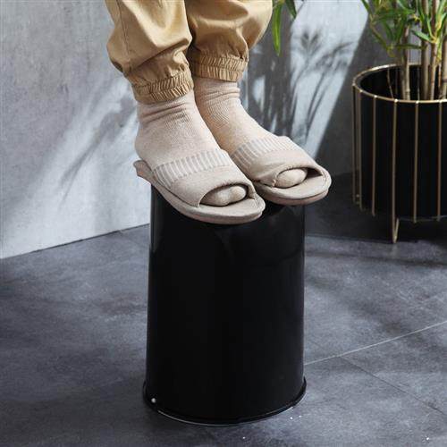 极速W脚踏垃圾桶家用大号厨房客厅化妆室厕所卧室气X压缓降带盖子