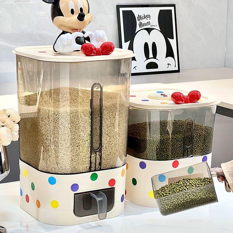 可爱米桶家用防虫猫粮狗粮宠物杂粮桶按压式自动出米防尘米缸米罐