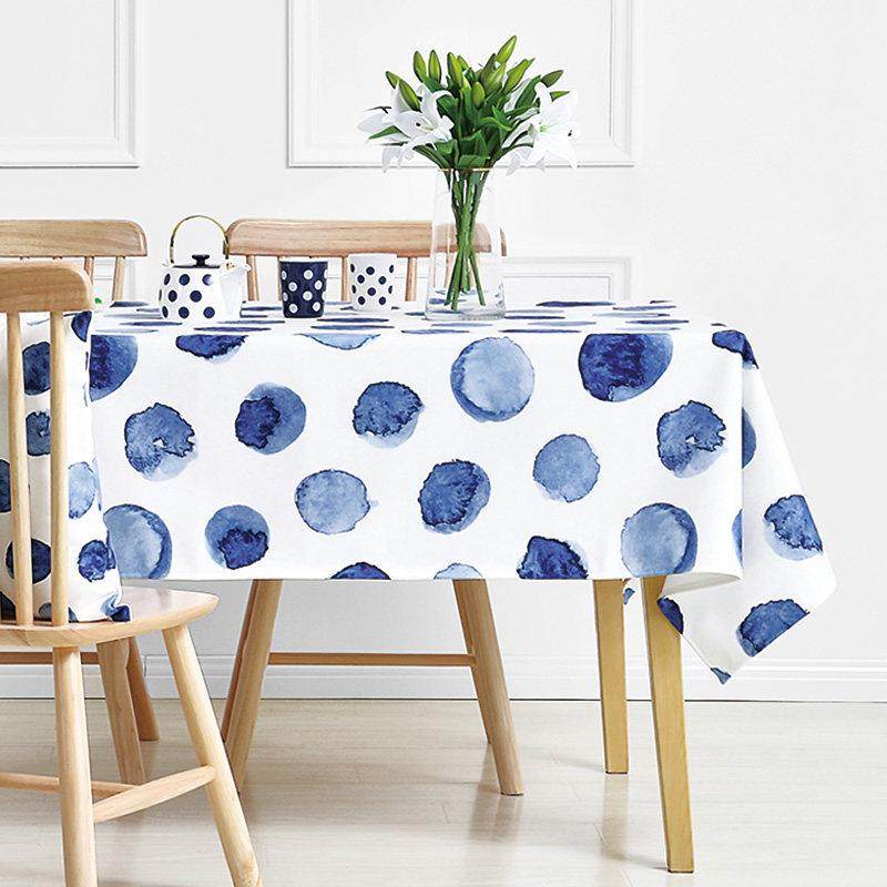 日式禅意北欧小清新波点日系和风布艺棉麻防水桌布茶几餐桌盖布,居家布艺,桌布,淘宝优惠券,粉丝福利购,淘宝优惠卷