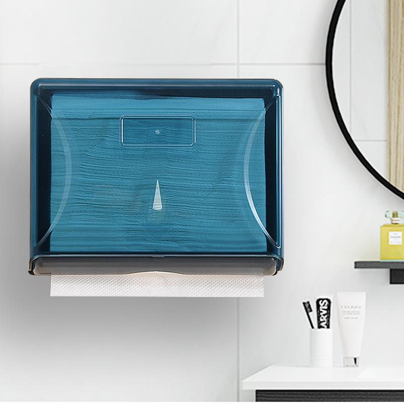 擦手纸盒挂式卫生间厕所抽取式纸巾盒家用厨房免打孔防水抽纸巾盒
