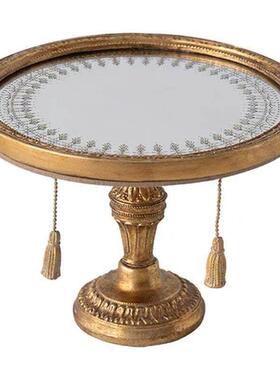 创意复古法式树脂家居墙面装饰文艺高级轻奢摆件组合欧式镜面托盘