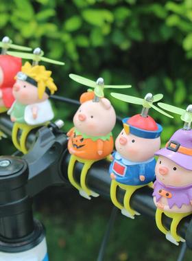 可爱僵尸小猪电动车装饰万圣节南瓜自行电瓶车载摩托沙雕恶搞礼物