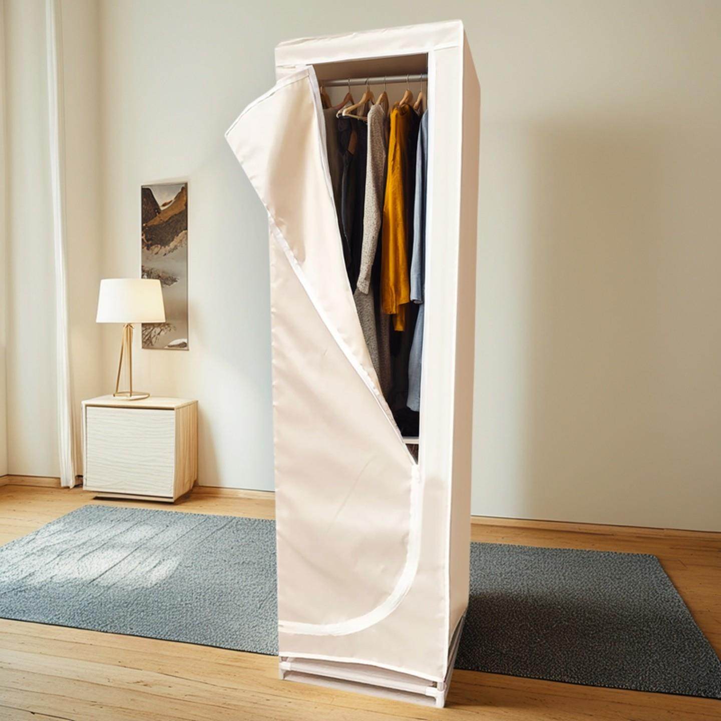 宿舍小号单人布艺简易衣柜 学生衣橱 折叠钢架加固加厚组装布衣柜,住宅家具,简易衣柜,淘宝优惠券,粉丝福利购,淘宝优惠卷