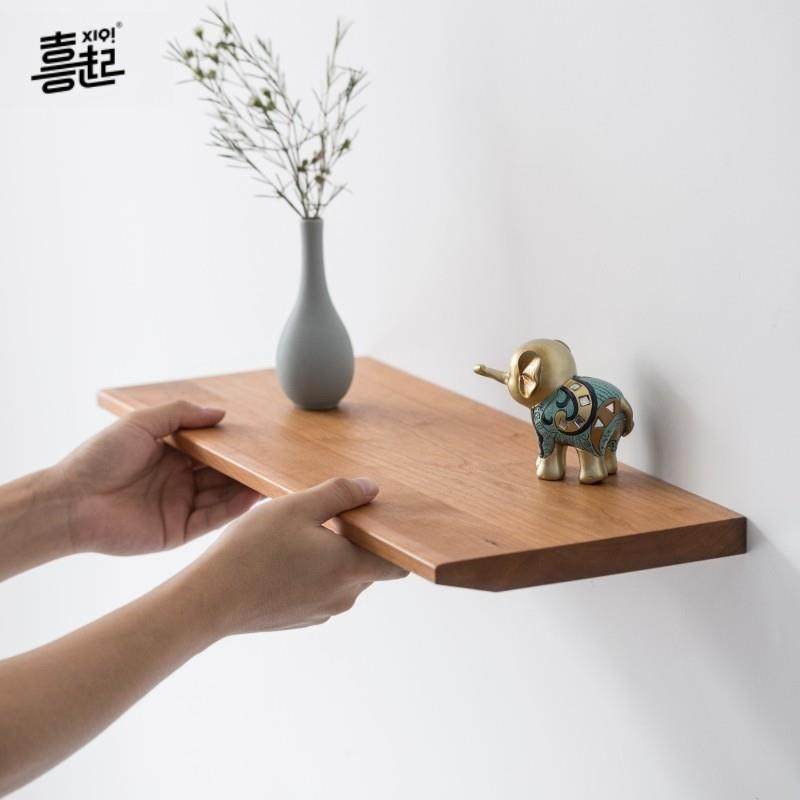 黑胡桃原木实木一字板置物架木质搁板墙上书架电视墙挂墙隔板定制,住宅家具,搁板/置物架/家用陈列架,淘宝优惠券,粉丝福利购,淘宝优惠卷