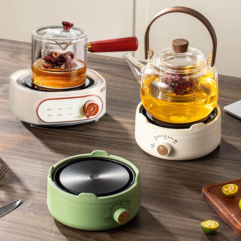 多功能玻璃烧水壶办公室静音花茶煮茶器家用小型保温养生壶电热炉
