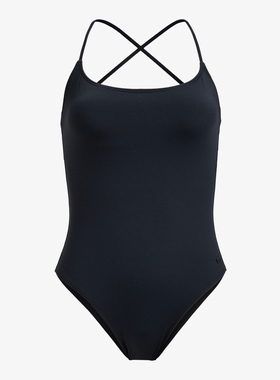 ROX*Y黑色显瘦修身速干比赛训练游泳衣