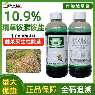 迎雷精草铵膦胺盐除草剂正品农药
