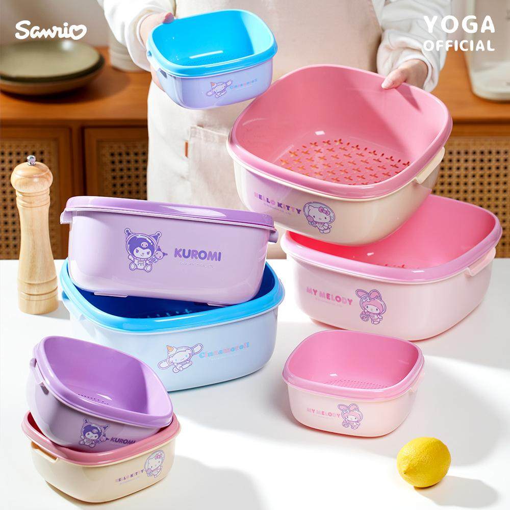 正版三丽鸥Hello kitty美乐蒂酷洛米洗菜盆沥水篮滤水洗水果篮子,餐饮具,洗菜盆/沥水篮/漏水筛,淘宝优惠券,粉丝福利购,淘宝优惠卷