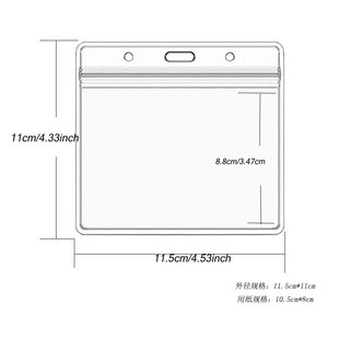 疫苗登记卡保护透明卡套蓝白英文卡片卡套组合 商务证件卡套组合工厂牌电梯钥匙扣卡套一体