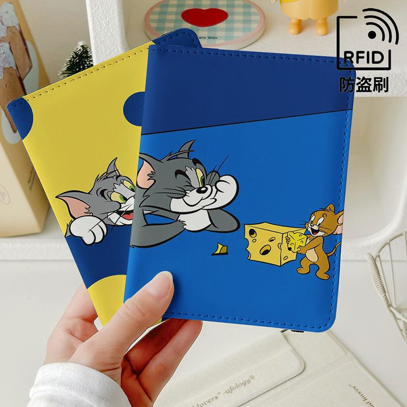猫和老鼠动画护照夹证件包保护套