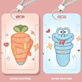 疯狂动物城可爱学生滑盖卡套饭卡公交卡证件套门禁卡校园卡收纳厂牌挂脖卡套高颜值ins伸缩