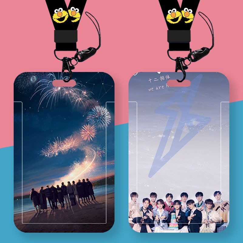 工作厂牌工牌卡套定制挂脖带挂绳可伸缩硬壳通用r1se男团组合同款