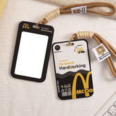 麦当劳M记公交卡套麦麦学生饭卡校园卡便携校园ins地铁证件挂绳水