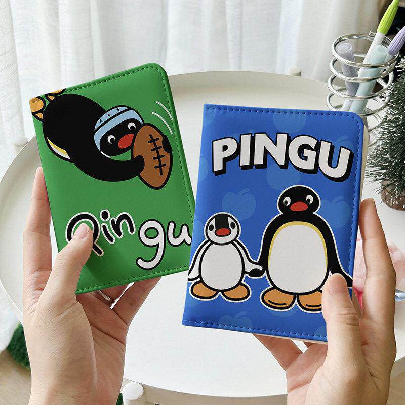 可爱pingu企鹅护照夹证件包保护