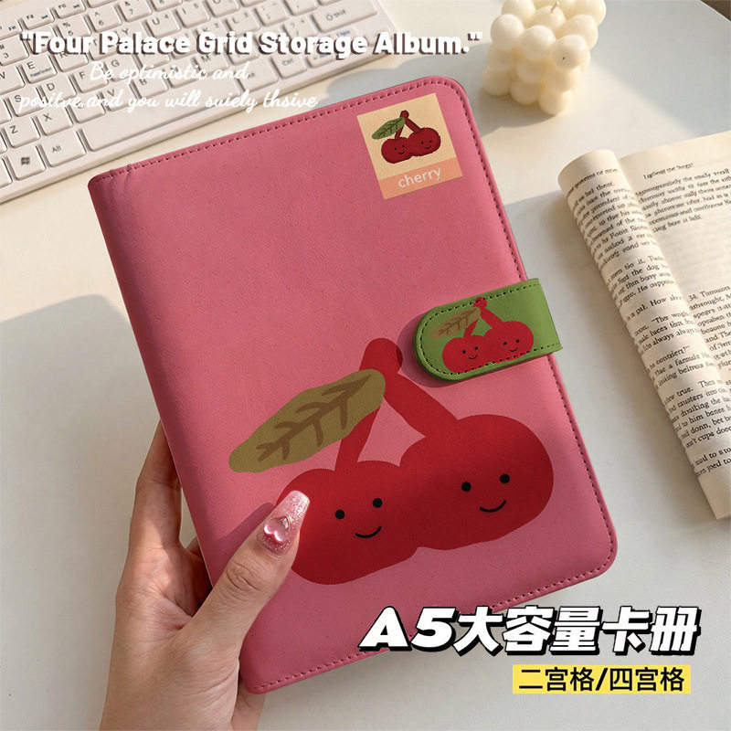 可爱卡通樱桃A5活页相册本小卡收
