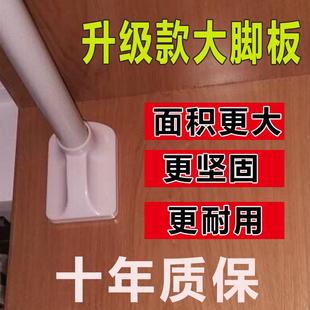 支架简易伸缩杆不锈钢单杆罗马 窗帘杆轨道免打孔卧室客厅挂钩式