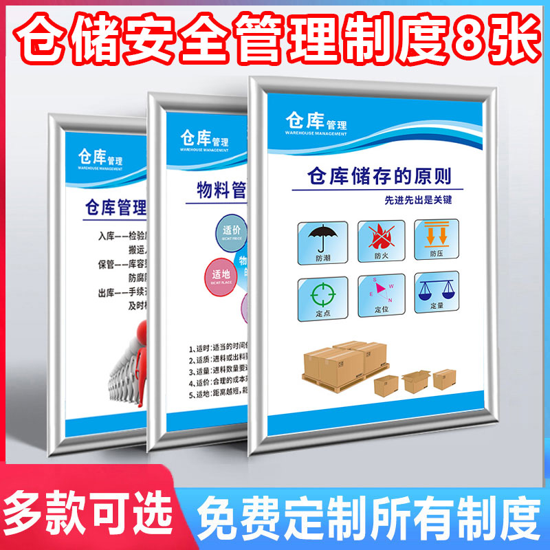 仓库车间管理制度牌管理守则职责物料标准化管理仓库八防仓储管理