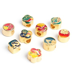 极速沙金吉龙f祥云配件串珠手工编织diy配珠手链手串绳小配饰饰品