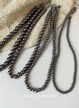 极速欧美珍珠项链女轻奢小众设计感锁骨链2023新款爆款Z毛衣颈链