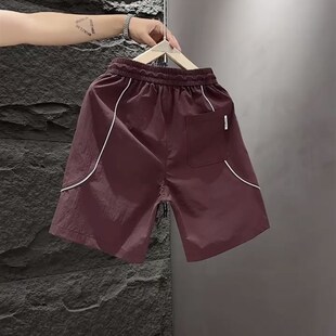 2025新款 g速干短裤 时尚 潮流百搭青年薄款 沙 极速男士 透气工装 夏季