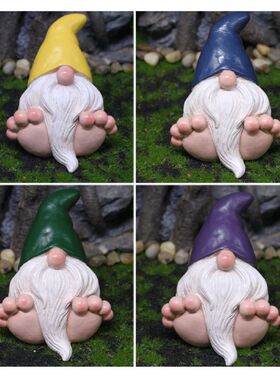 极速Big Feet Gjnome Figurine Decorative Resin Sculpture Orna