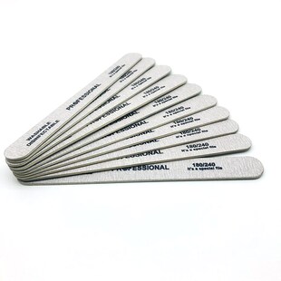 极速10Pcs 180/240 Nail File Wood Stick Wooden SandVing Buffe